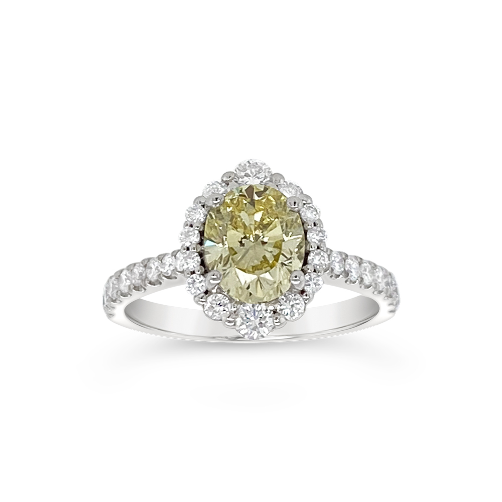 Yes By Martin Binder Fancy Yellow Diamond Engagement Ring (1.95 Ct. Tw.)