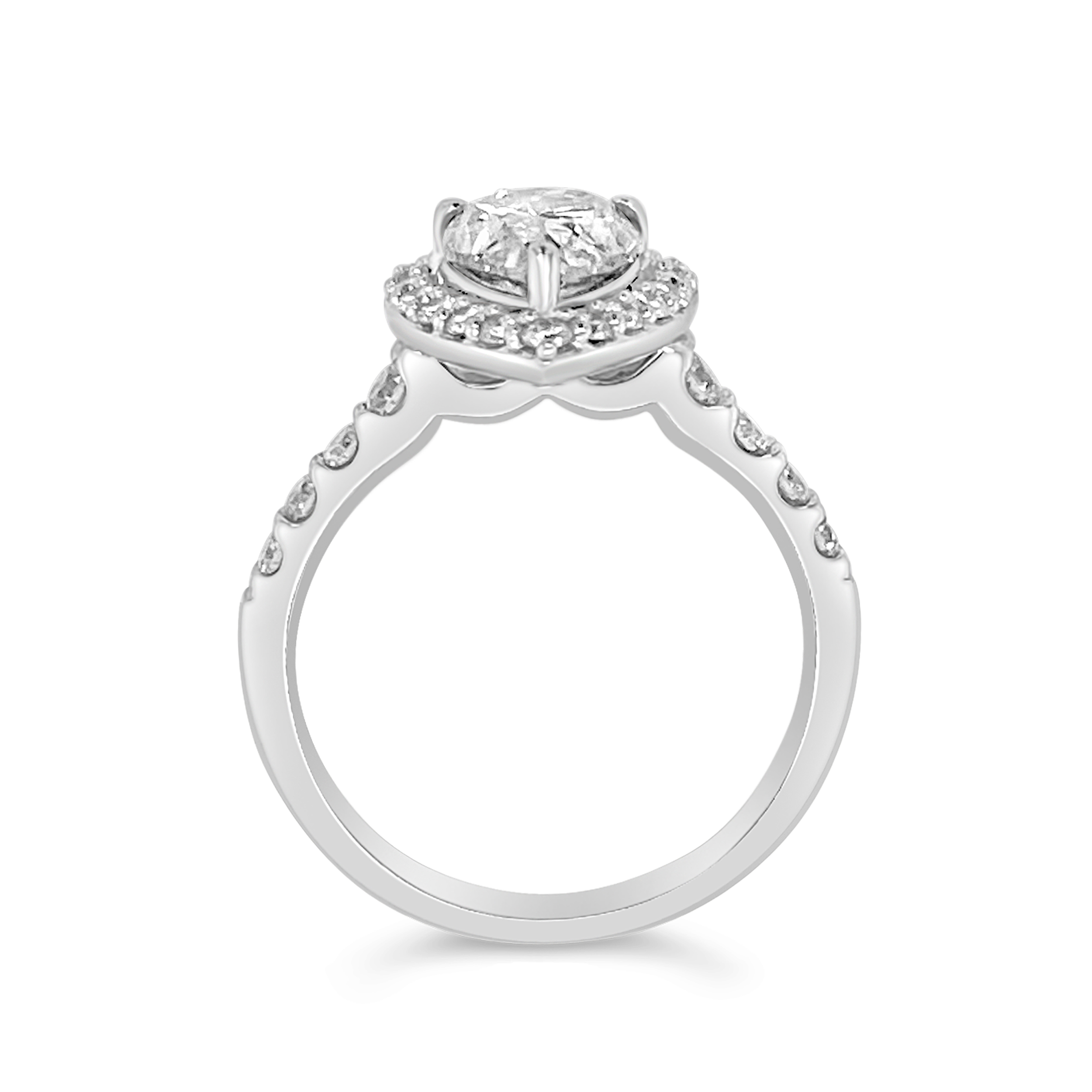 Yes By Martin Binder Diamond Pear Halo Engagement Ring (2.35 Ct. Tw.)