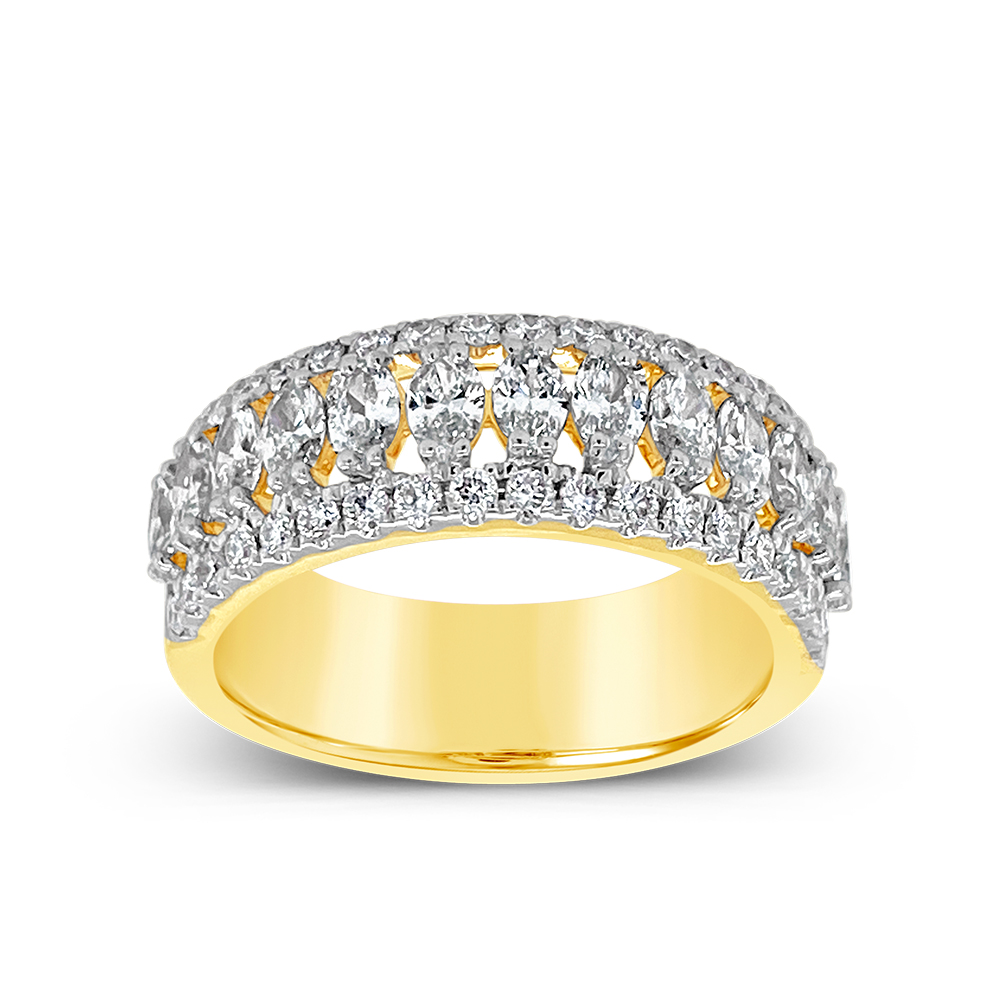 Clara By Martin Binder Marquise Diamond Anniversary Ring (1.59 Ct. Tw.)