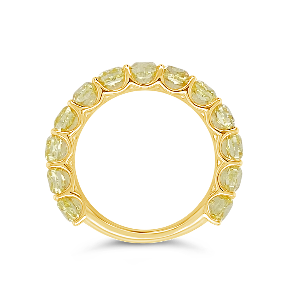 Clara By Martin Binder Yellow Cushion Diamond Ring (4.20 Ct. Tw.)