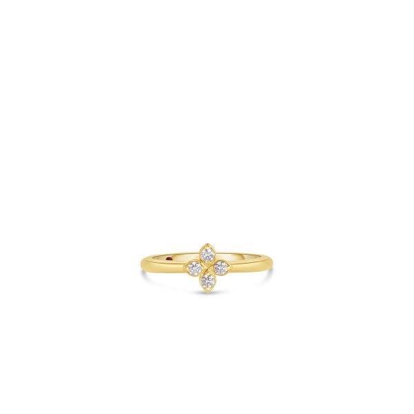 Roberto Coin Love In Verona Diamond Flower Ring