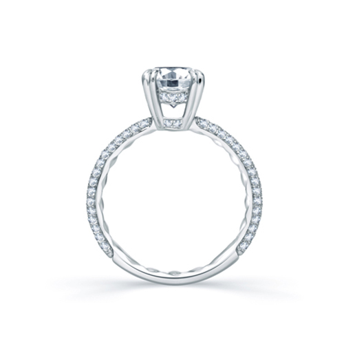 A.jaffe Diamond Solitaire Semi-mount Engagement Ring (0.47 Ct. Tw.)