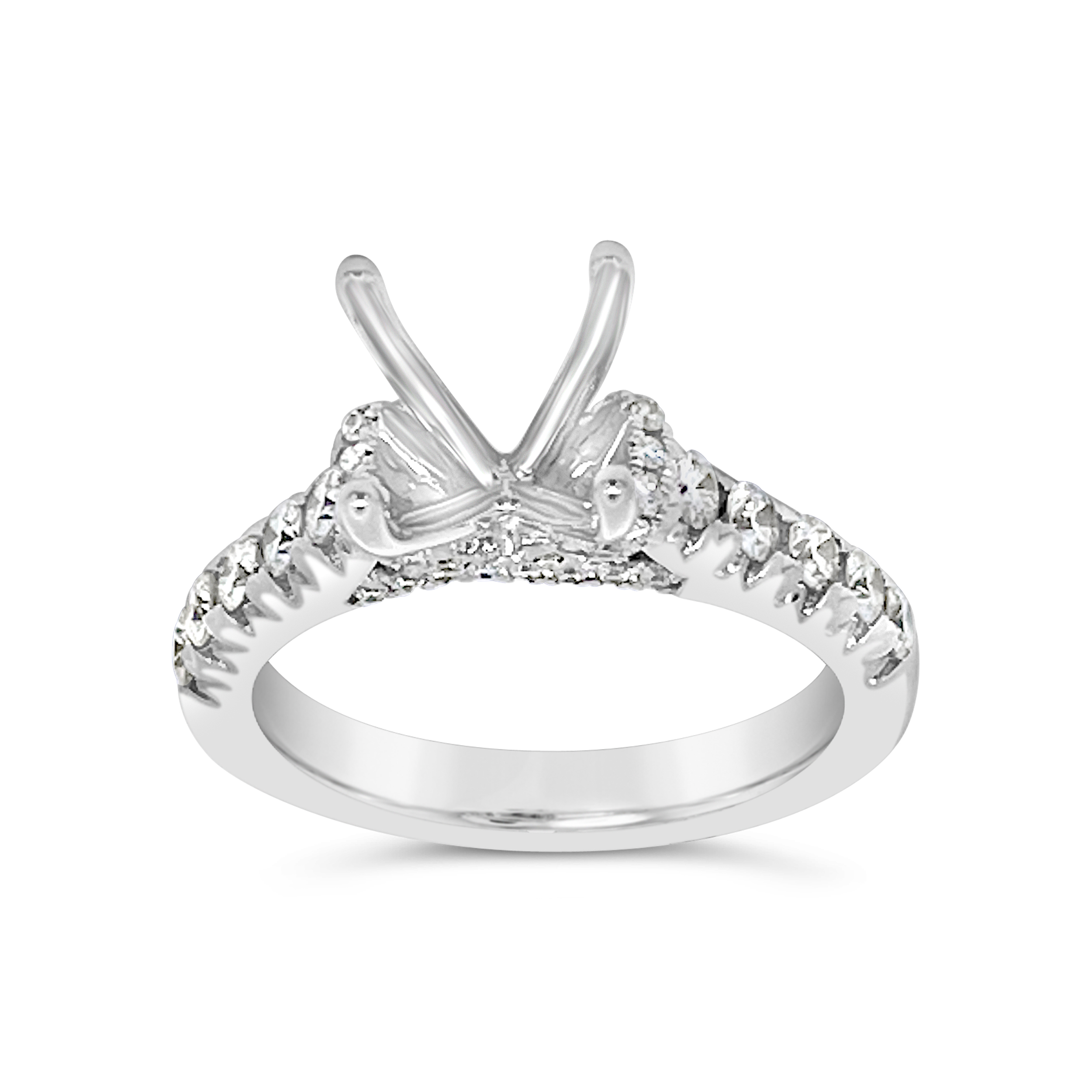 Yes By Martin Binder Semi-mount Round Engagement Ring (0.58 Ct. Tw.)