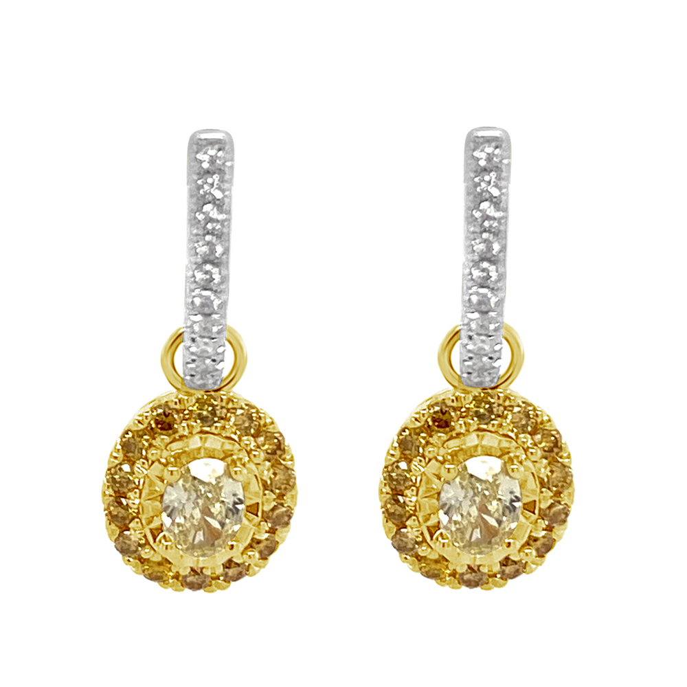 Clara By Martin Binder Yellow Diamond Drop Earrings (1.02 Ct. Tw.)