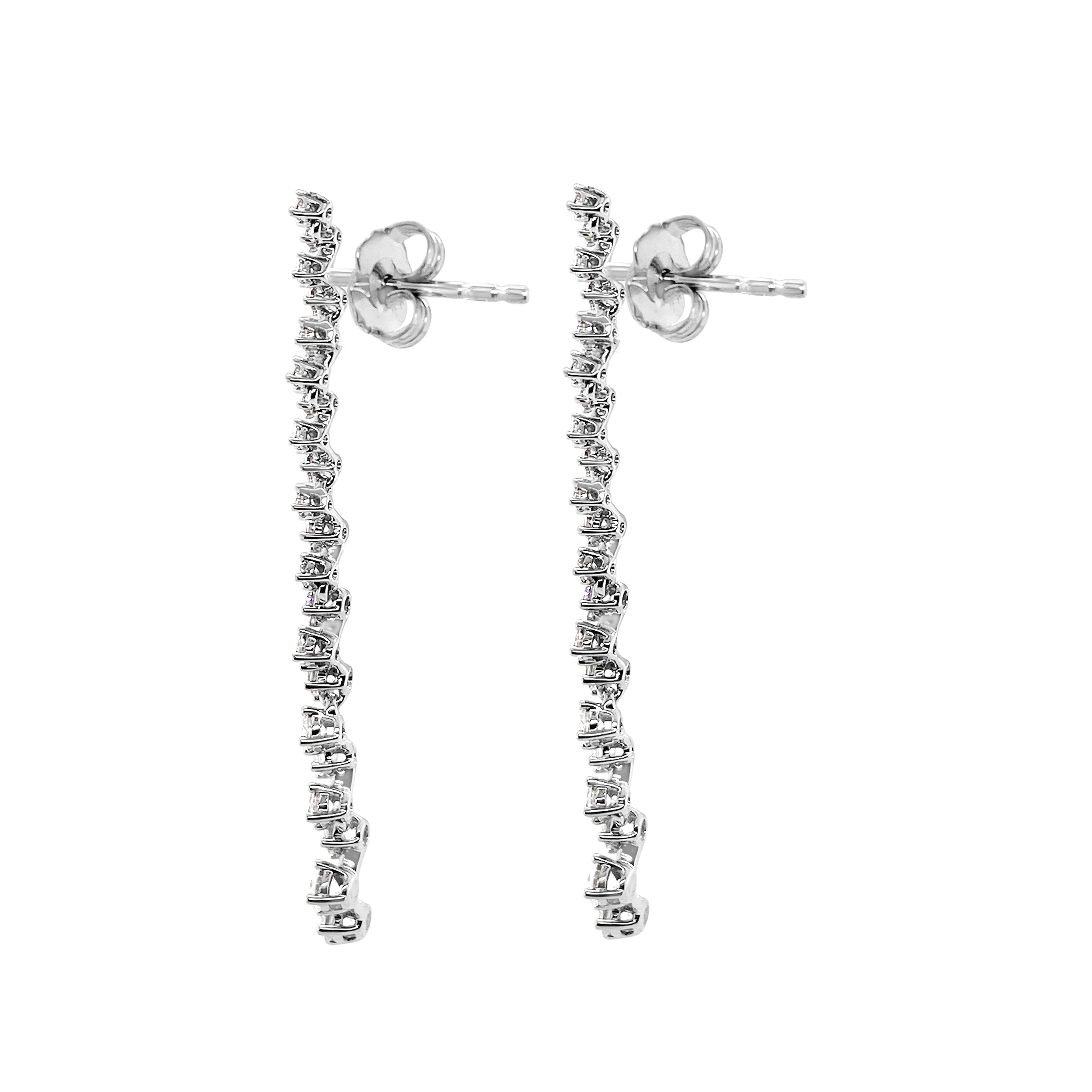 Clara By Martin Binder Diamond Strand Dangle Earrings (1.53 Ct. Tw.)