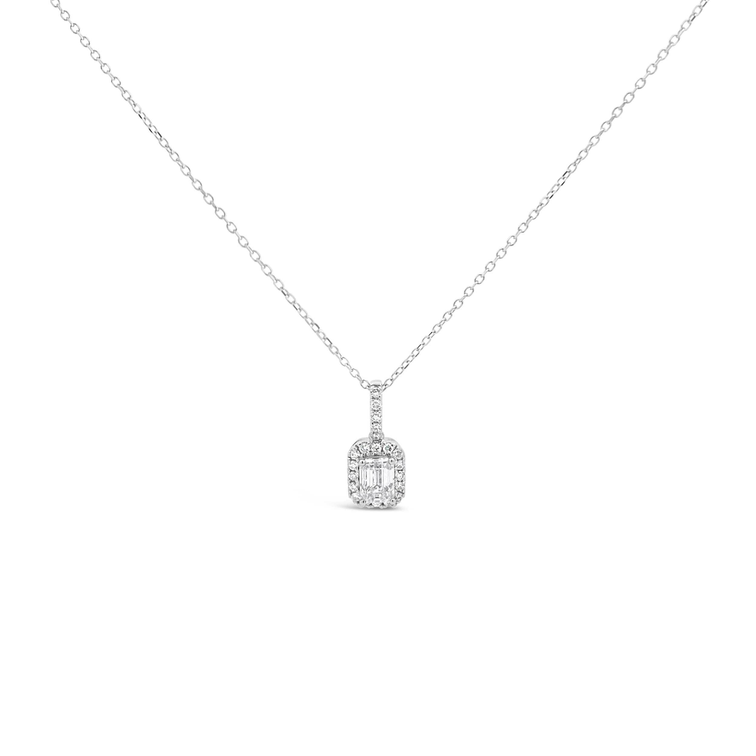 Clara By Martin Binder Diamond Halo Pendant Necklace (0.64 Ct. Tw.)