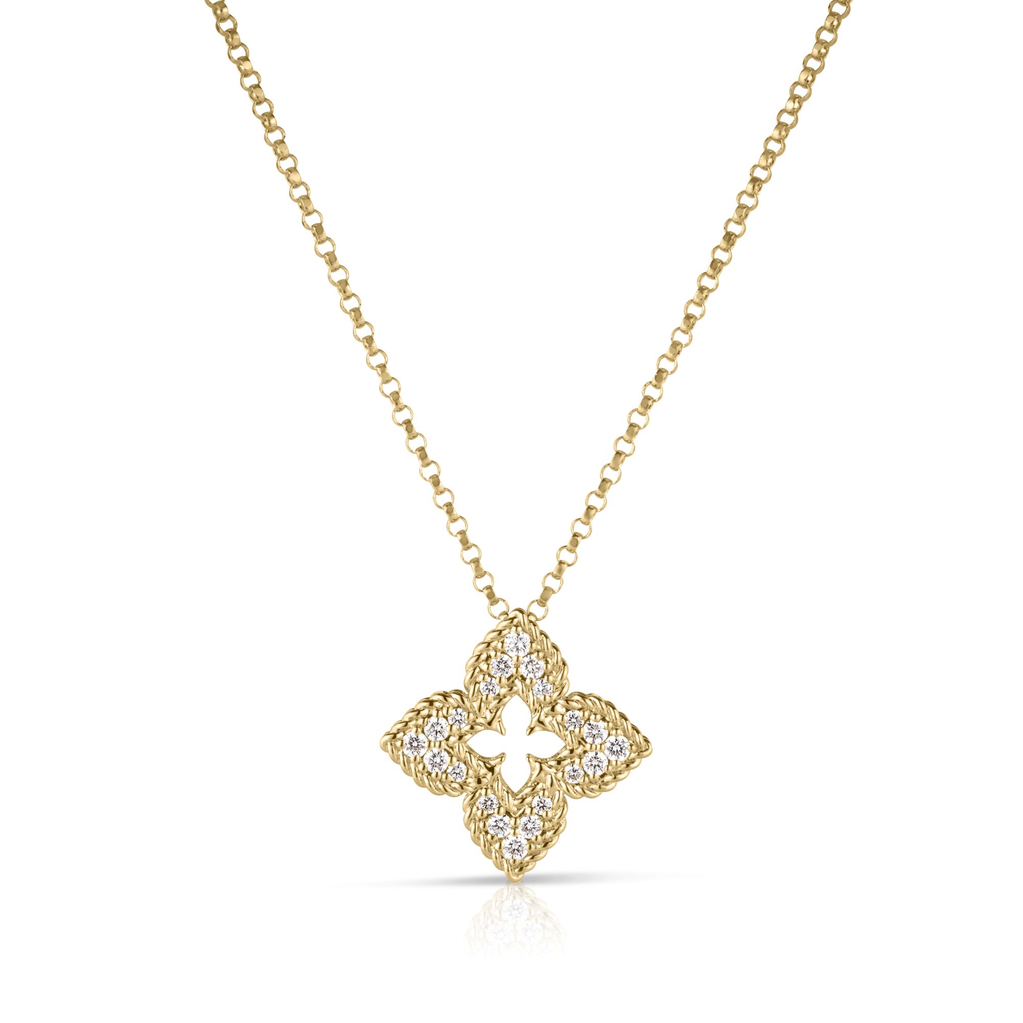 Roberto Coin Venetian Princess Diamond Pendant Necklace