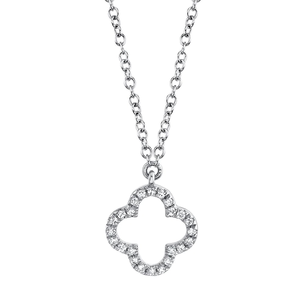 Shy Creation Diamond Clover Necklace