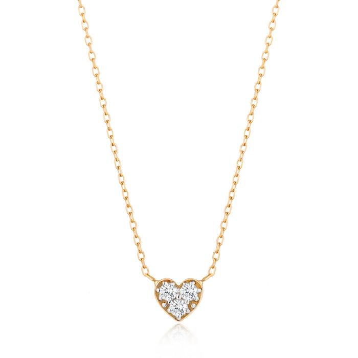 Aurelie Gi Sophie Diamond Heart Necklace