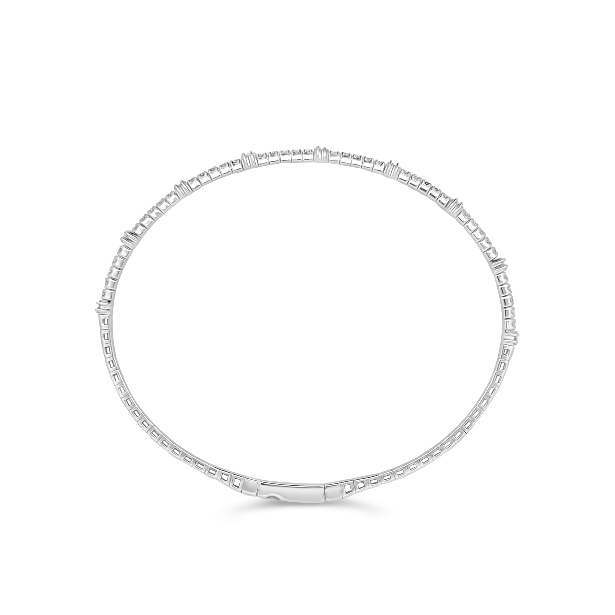 Clara By Martin Binder Diamond Flexible Stacking Bangle Bracelet (0.50 Ct. Tw.)