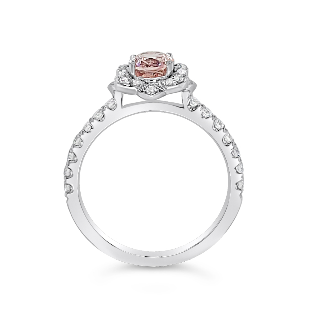 Irisa By Martin Binder Pink Sapphire & Diamond Engagement Ring (1.12 Ct Gemstone)