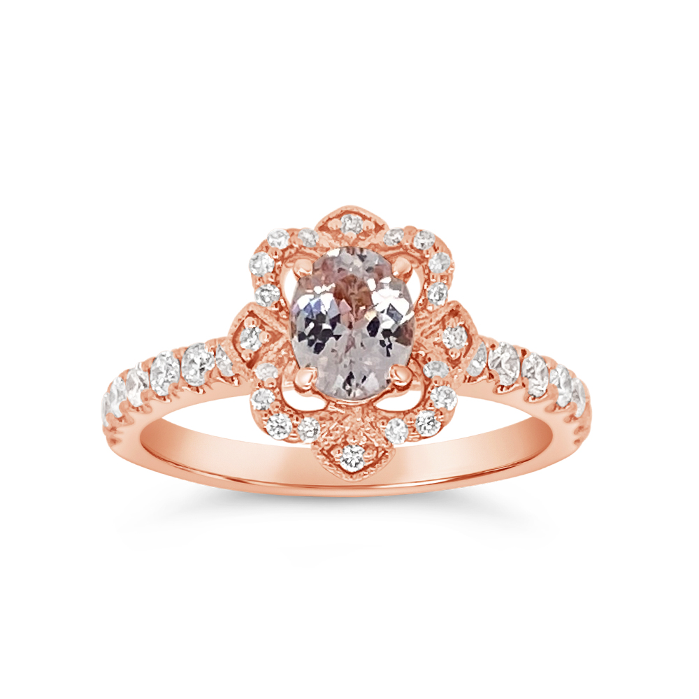 Irisa By Martin Binder Pink Sapphire & Diamond Engagement Ring (1.35 Ct Gemstone)