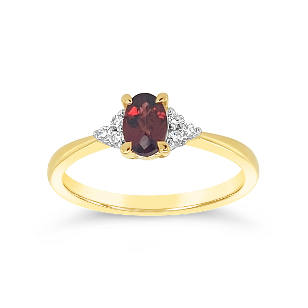 Irisa By Martin Binder Garnet & Diamond Accent Ring