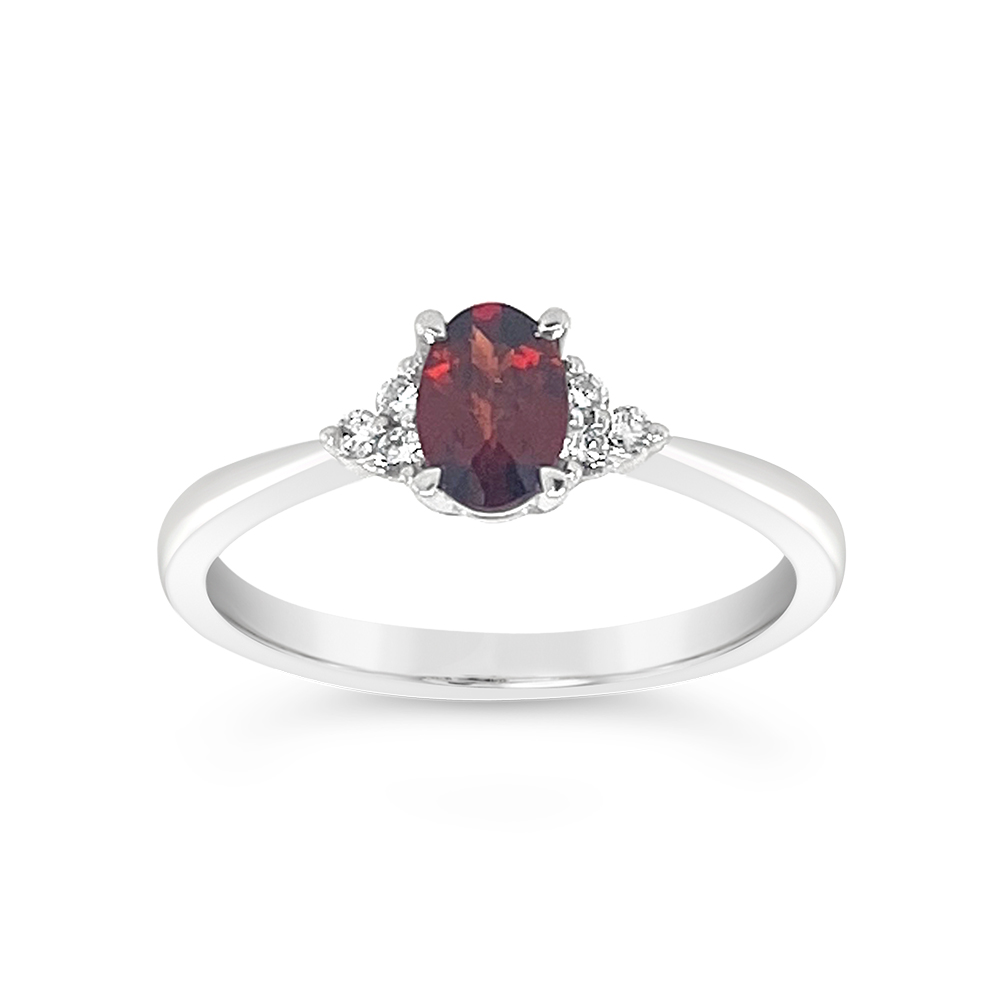 Irisa By Martin Binder Garnet & Diamond Accent Ring