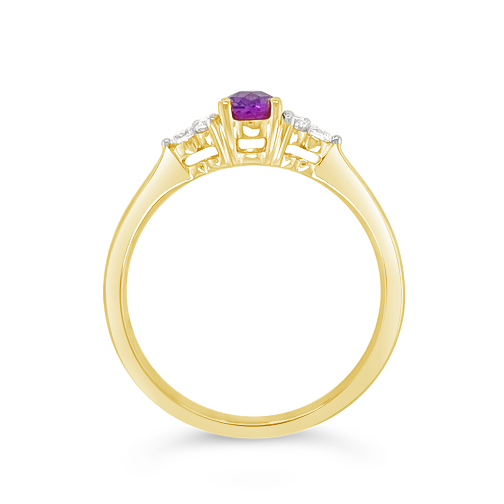 Irisa By Martin Binder Amethyst & Diamond Accent Ring