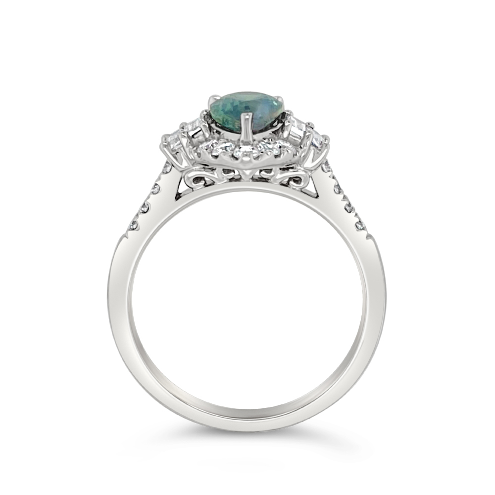 Irisa By Martin Binder Platinum Alexandrite & Diamond Ring