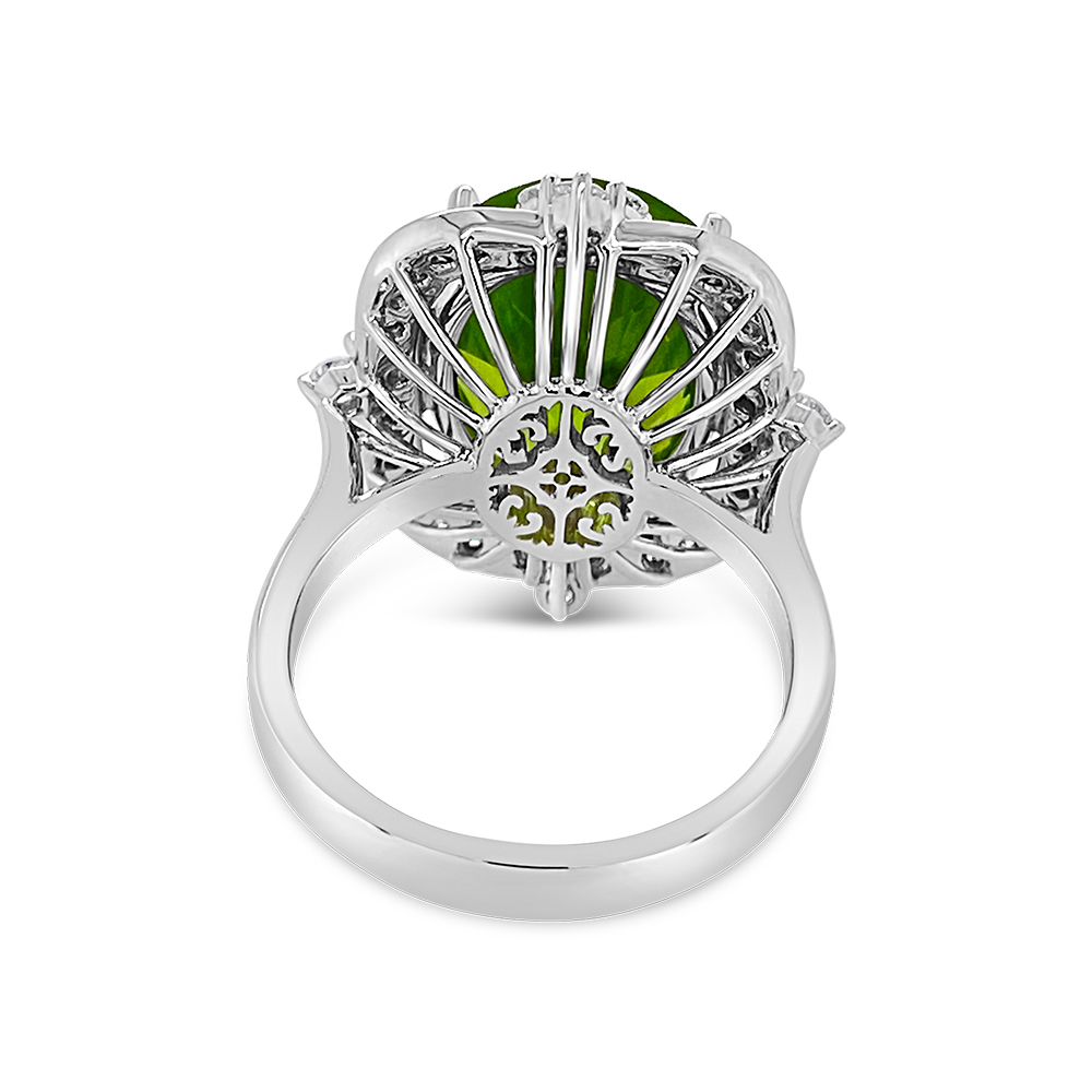 Irisa By Martin Binder Peridot & Diamond Statement Ring