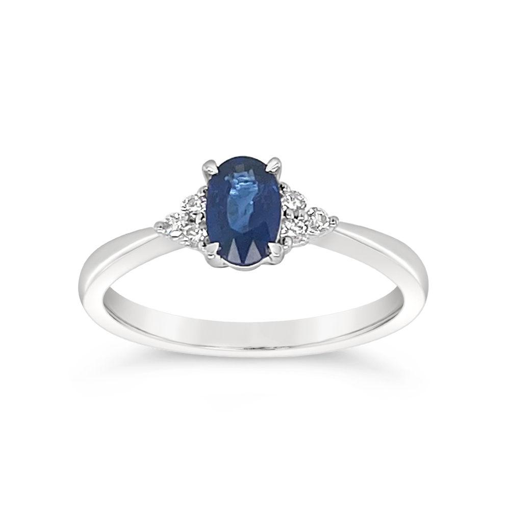 Irisa By Martin Binder Blue Sapphire & Diamond Accent Ring