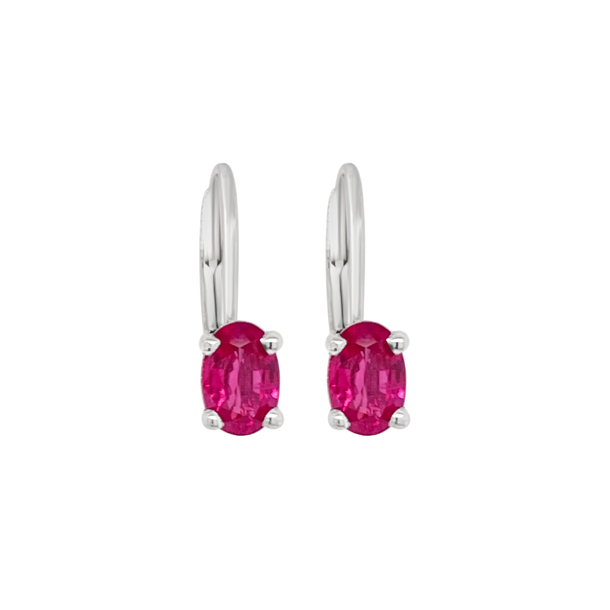 Irisa By Martin Binder Oval Ruby Dangle Earrings