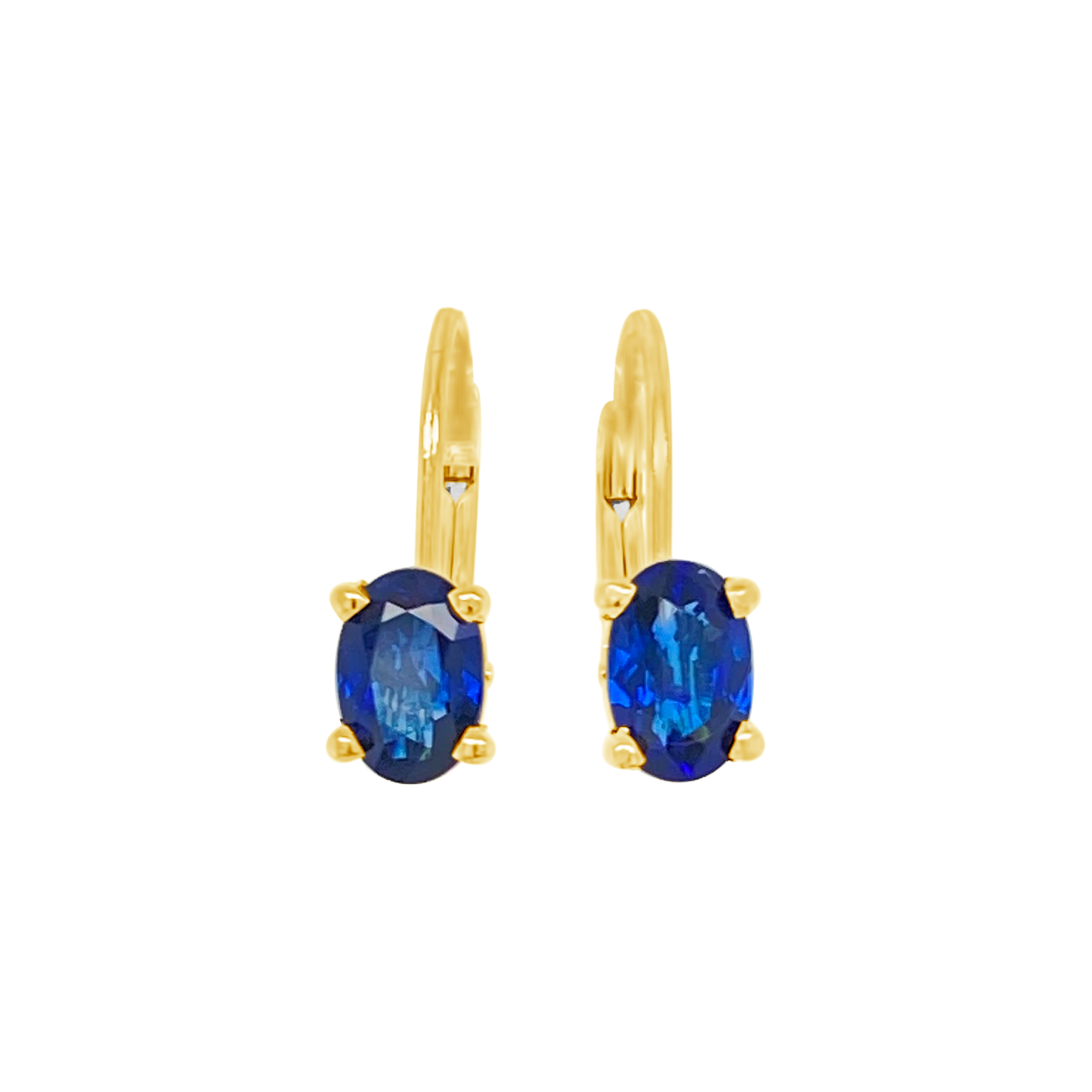 Irisa By Martin Binder Oval Blue Sapphire Dangle Earrings