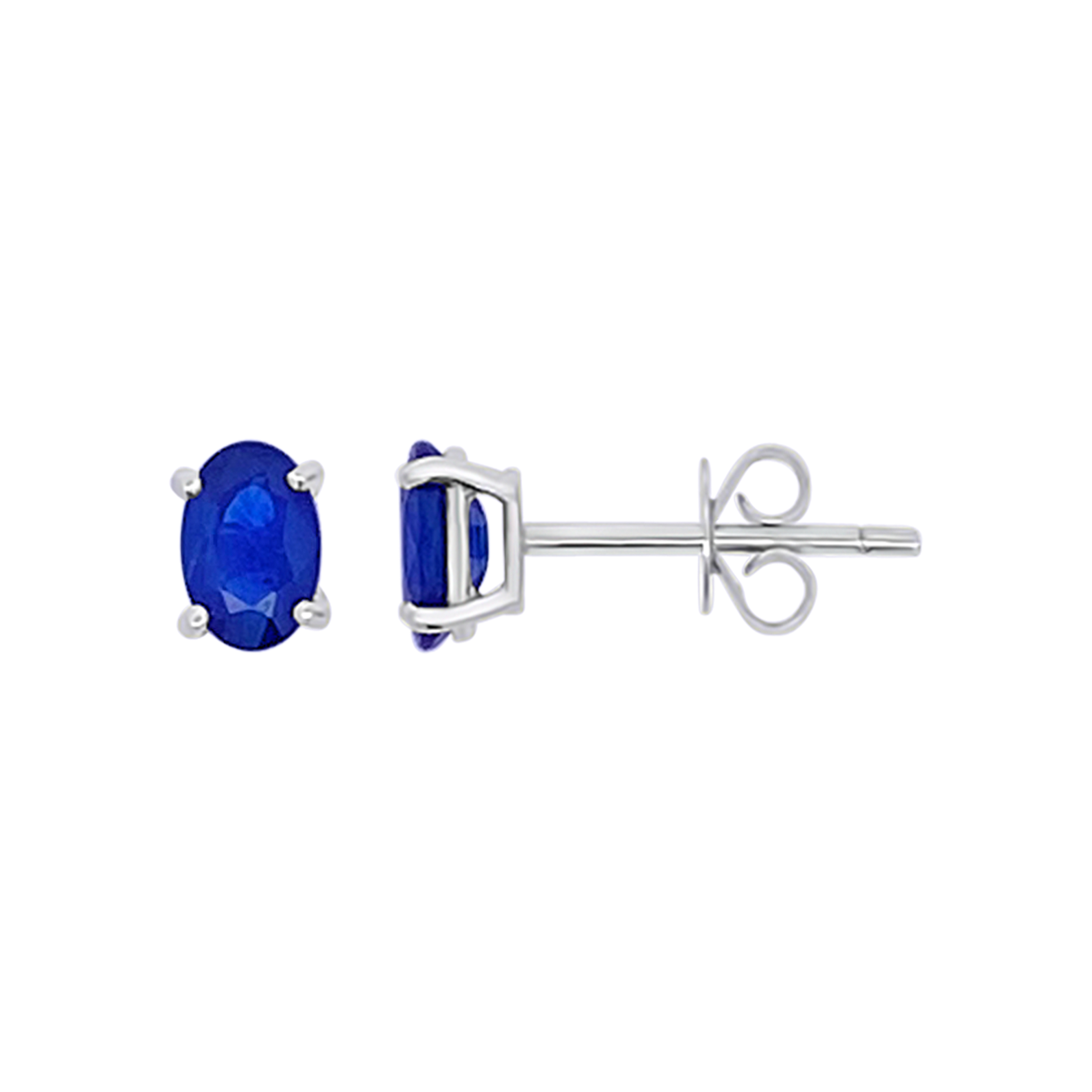 Irisa By Martin Binder Oval Blue Sapphire Stud Earrings