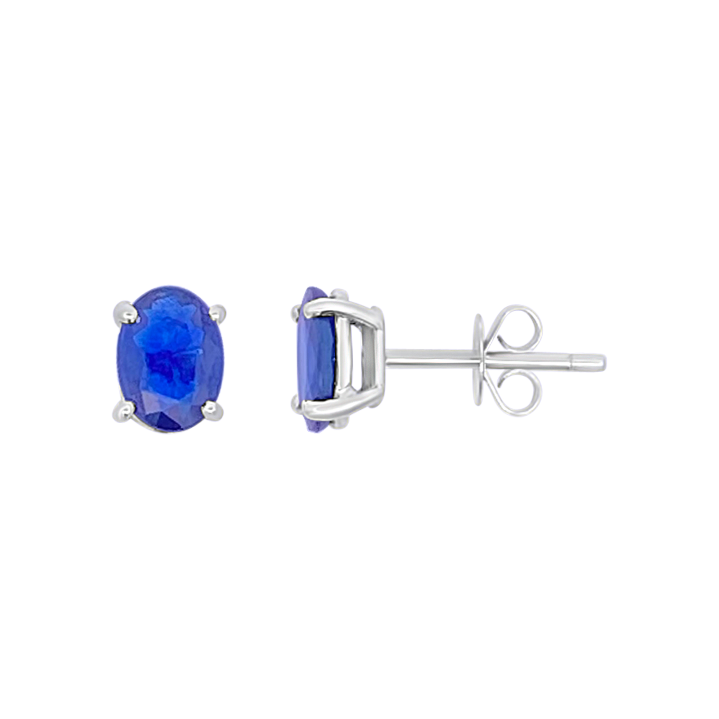 Irisa By Martin Binder Oval Blue Sapphire Stud Earrings