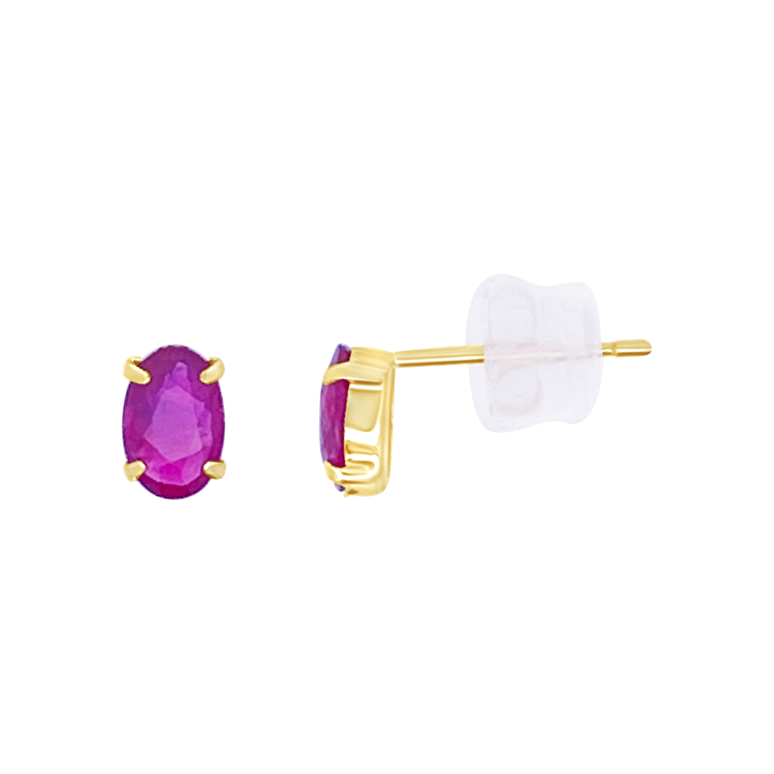 Irisa By Martin Binder Oval Ruby Stud Earrings