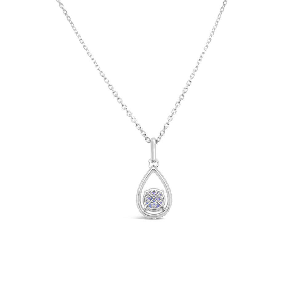 Irisa By Martin Binder Tanzanite & Diamond Teardrop Pendant Necklace