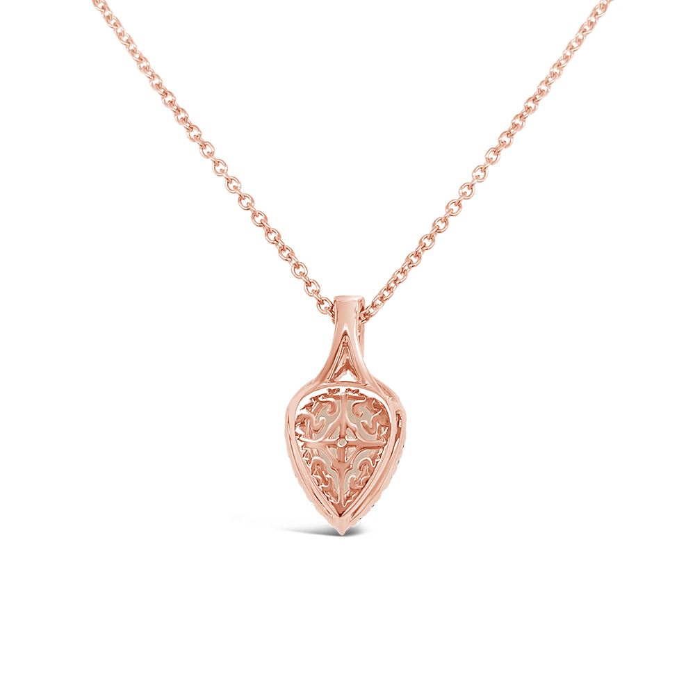 Irisa By Martin Binder Pear Morganite & Diamond Necklace