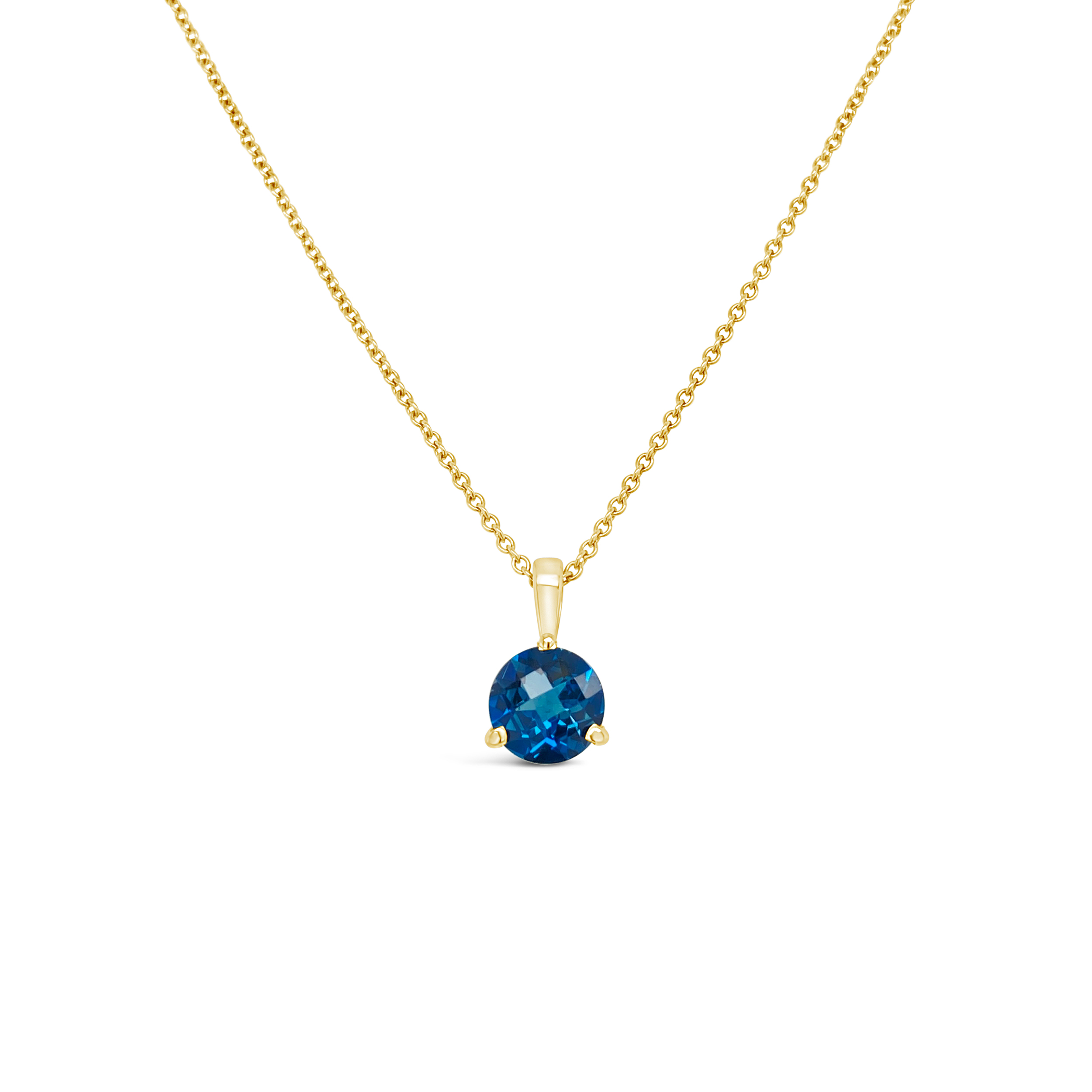 Irisa By Martin Binder London Blue Topaz Solitaire Necklace