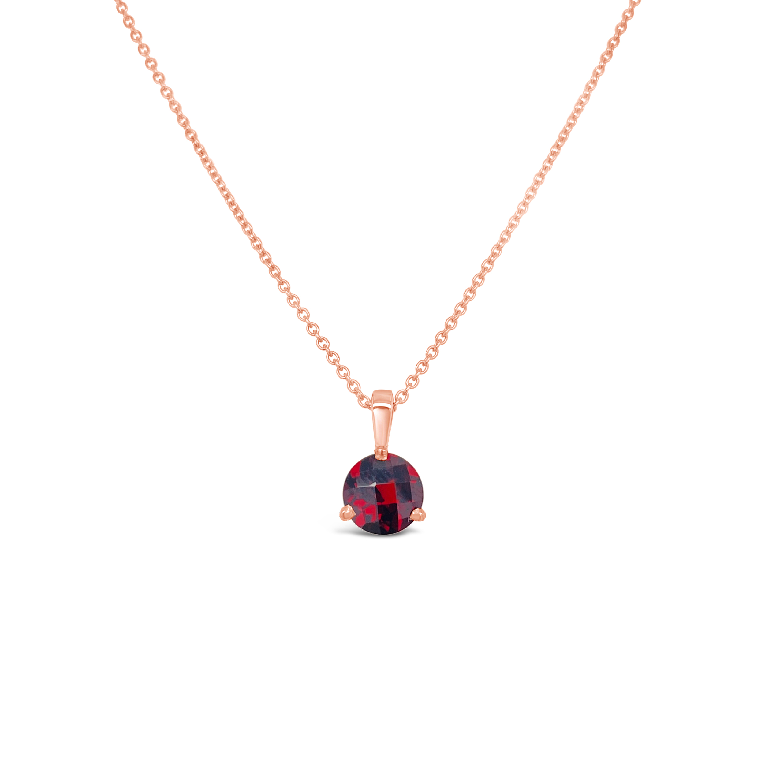 Irisa By Martin Binder Garnet Solitaire Necklace