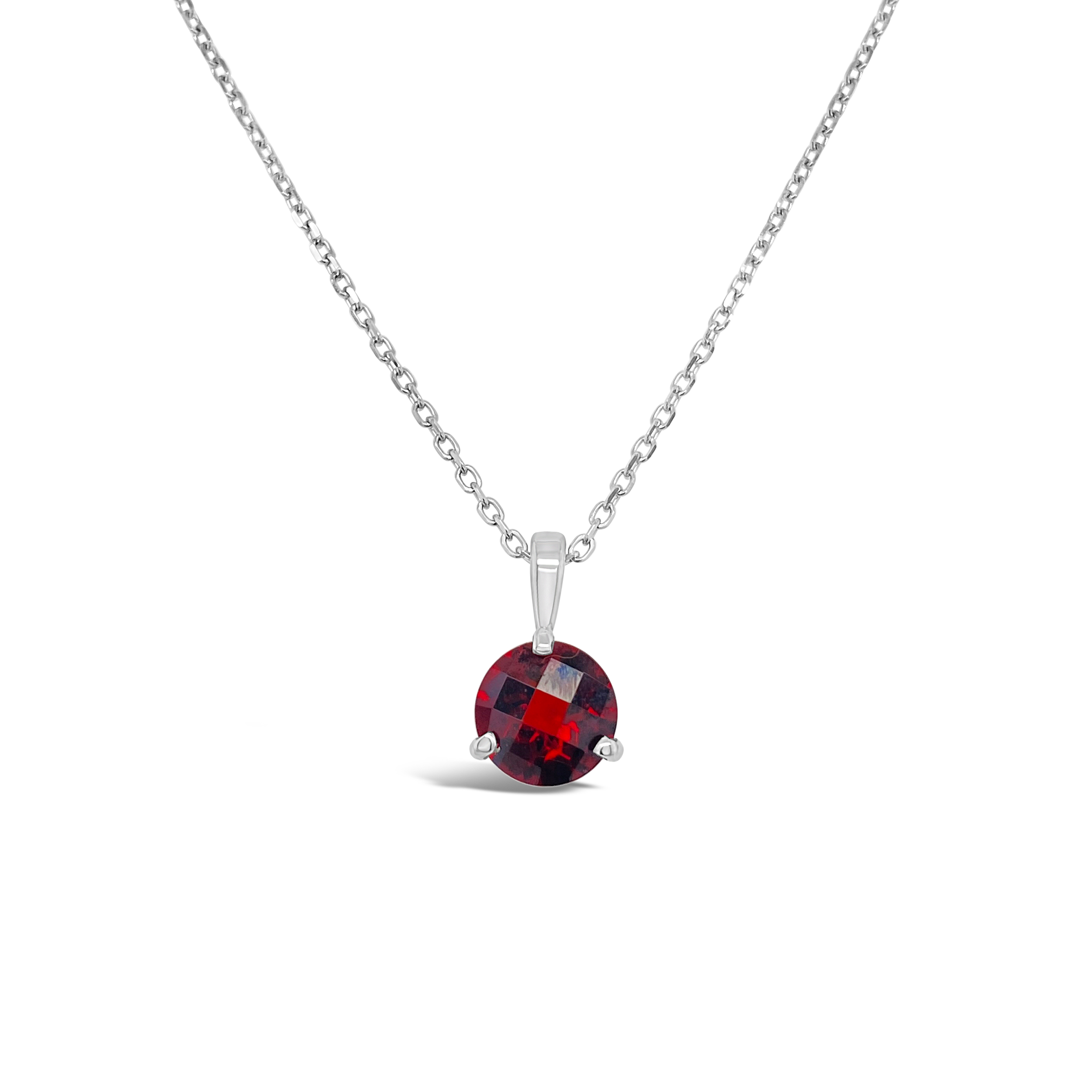 Irisa By Martin Binder Garnet Solitaire Necklace