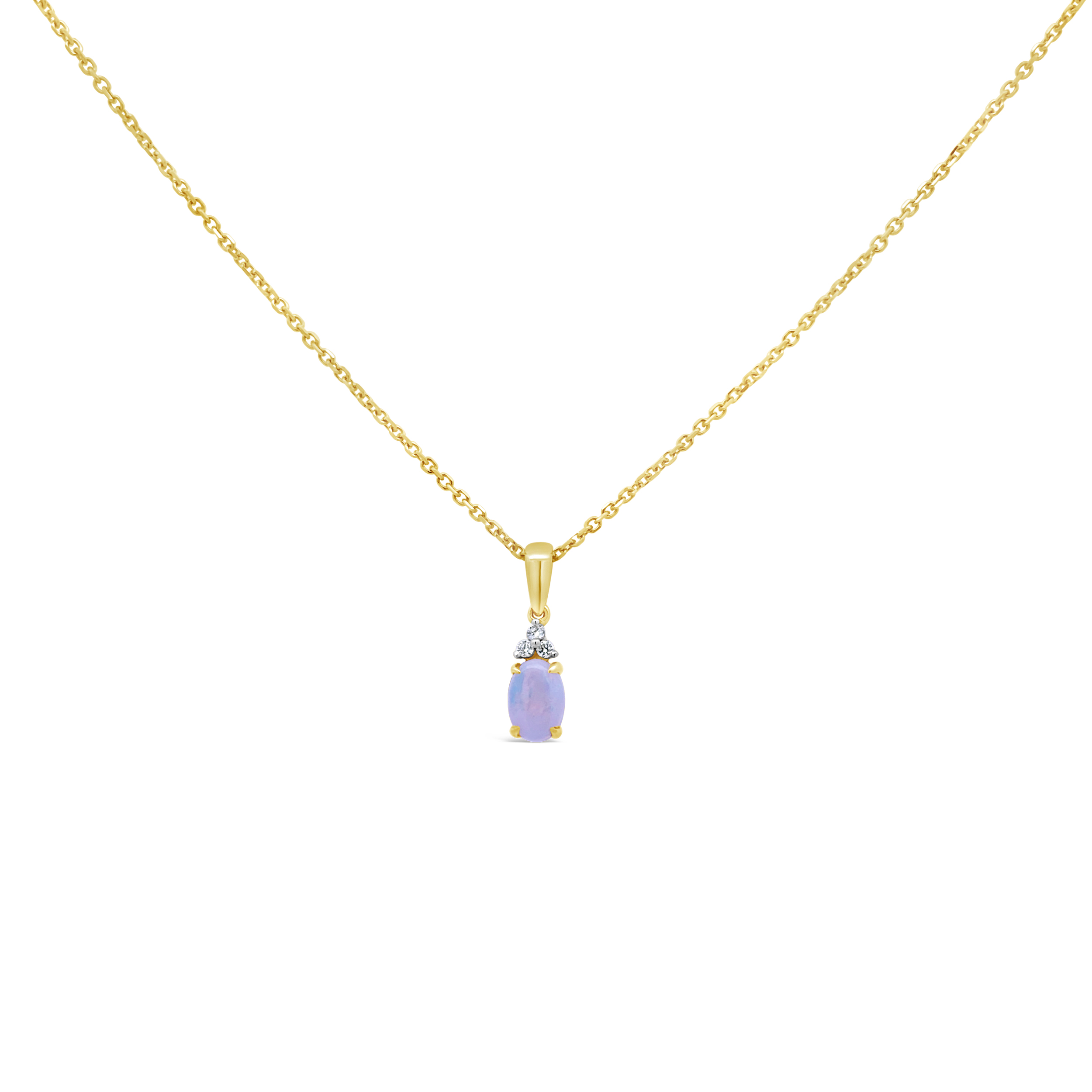 Irisa By Martin Binder Oval Opal & Diamond Accent Necklace