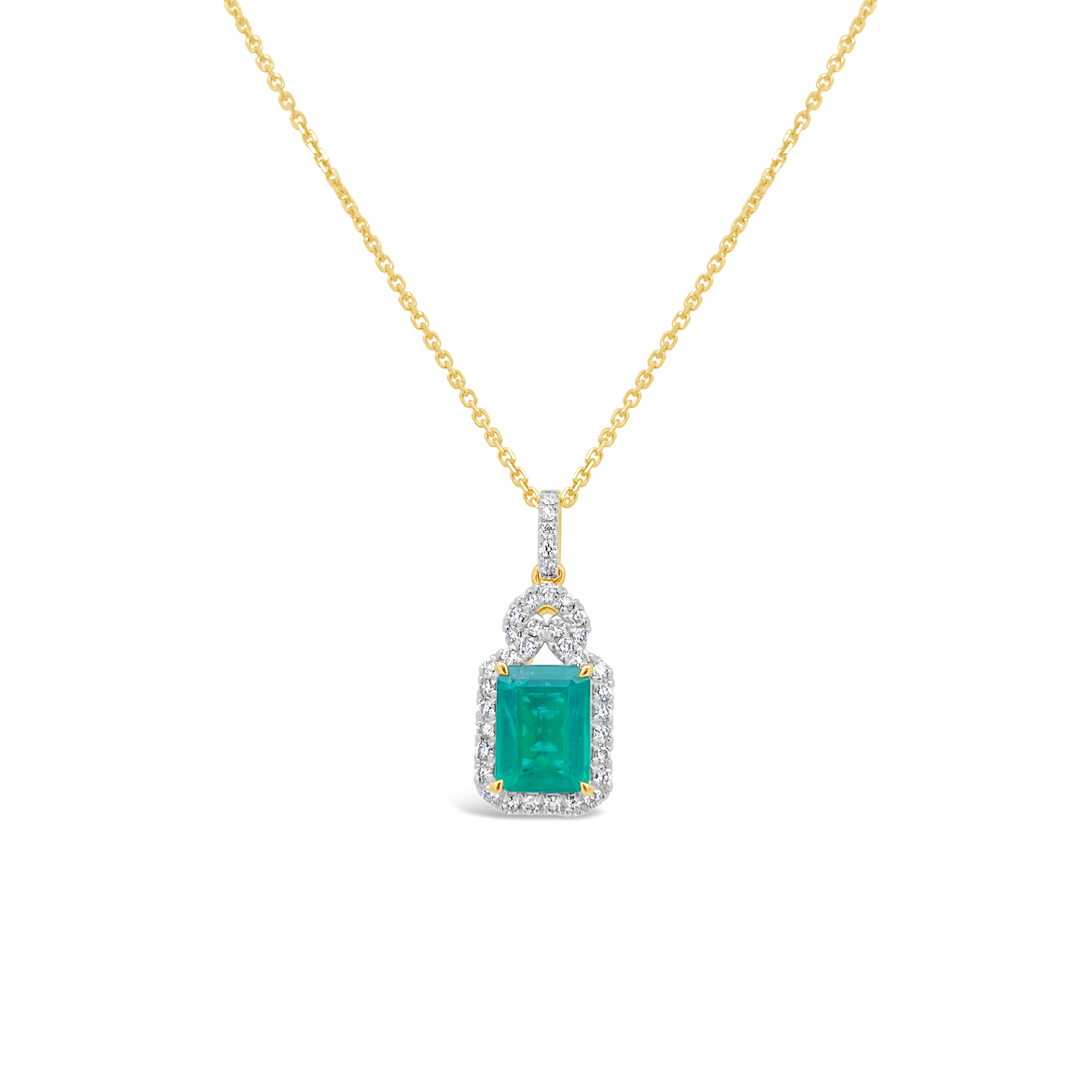 Irisa By Martin Binder Emerald & Diamond Necklace