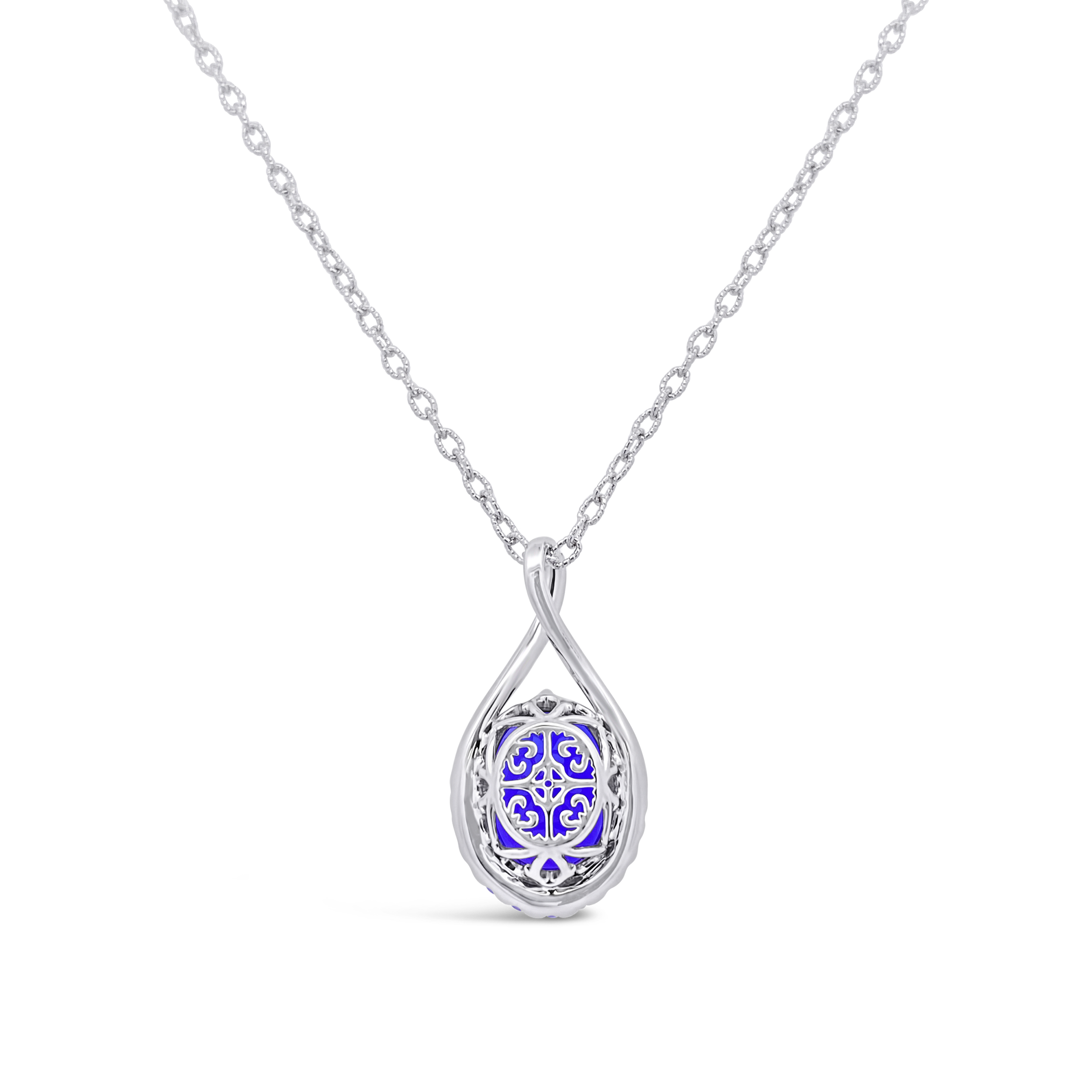 Irisa By Martin Binder Oval Tanzanite & Diamond Statement Necklace