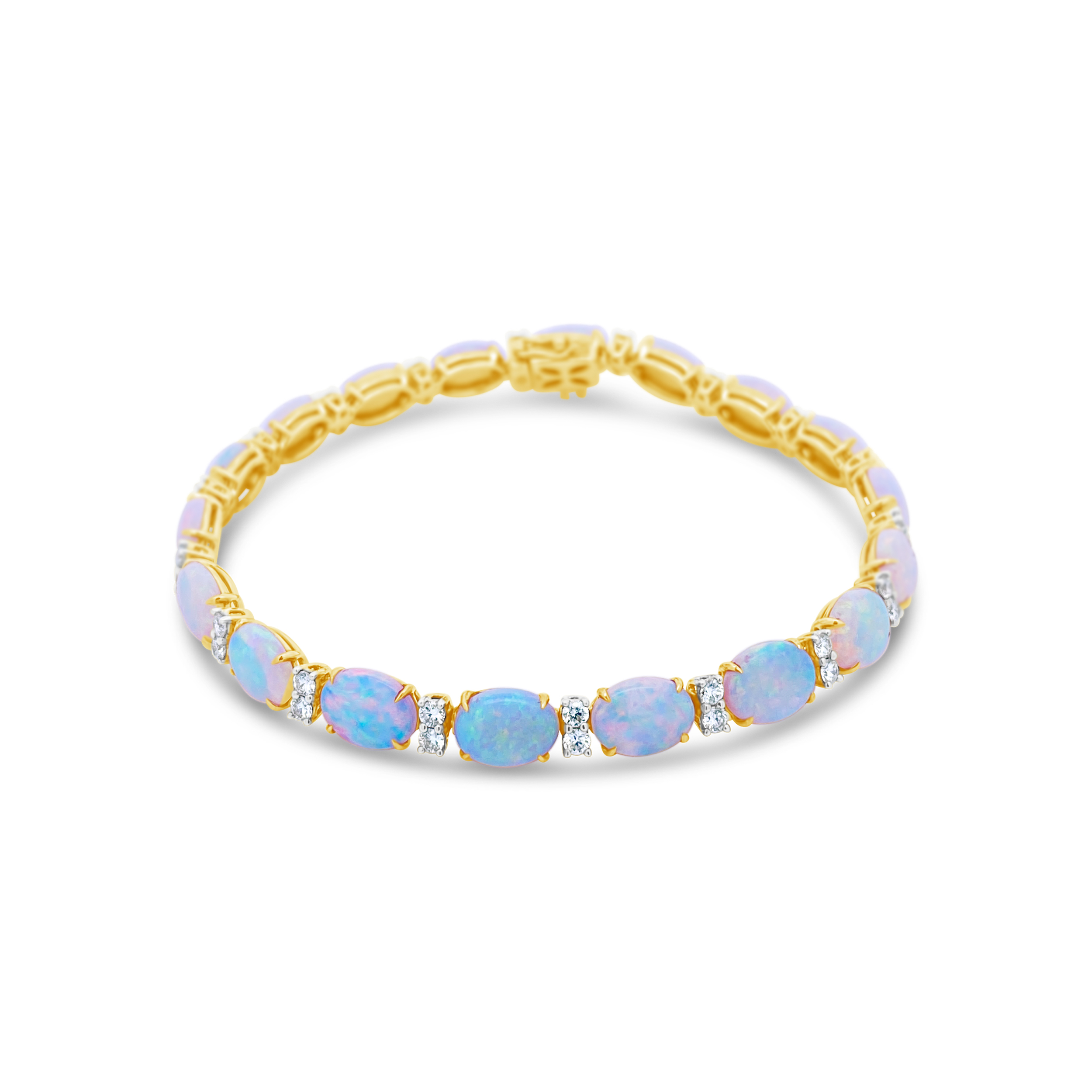 Irisa By Martin Binder Opal & Diamond Tennis Bracelet