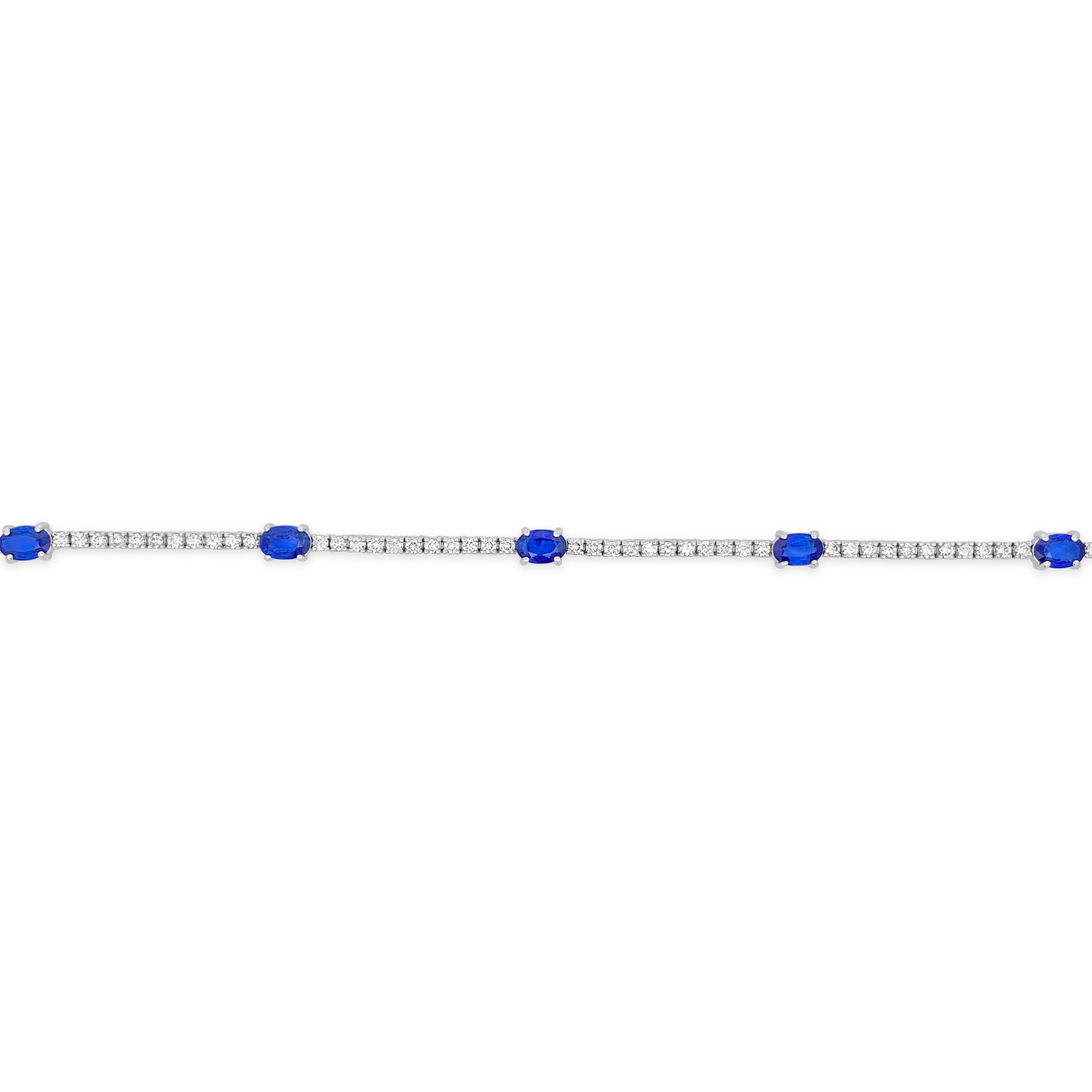 Irisa By Martin Binder Blue Sapphire & Diamond Tennis Bracelet