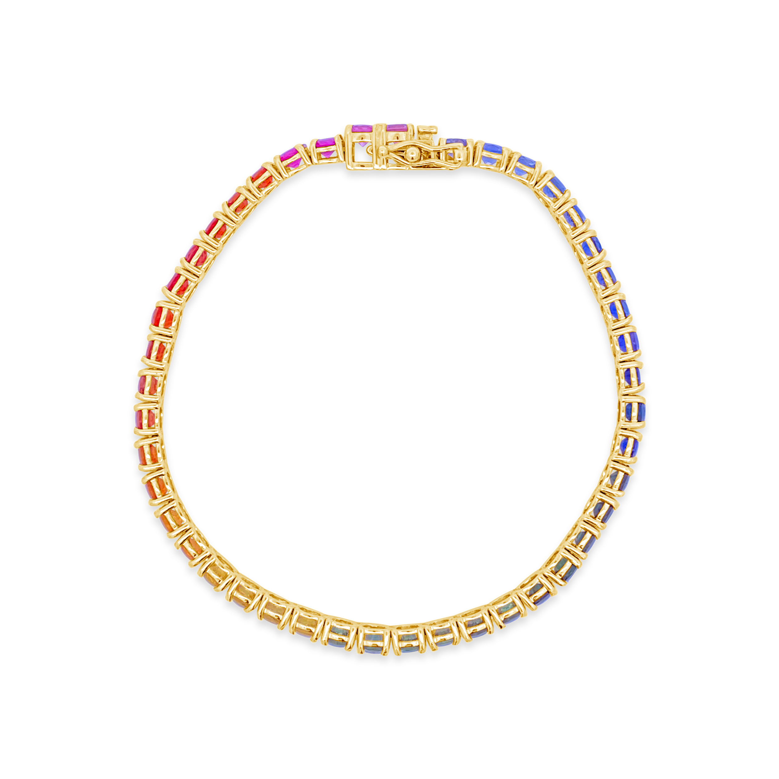 Irisa By Martin Binder Rainbow Sapphire Tennis Bracelet