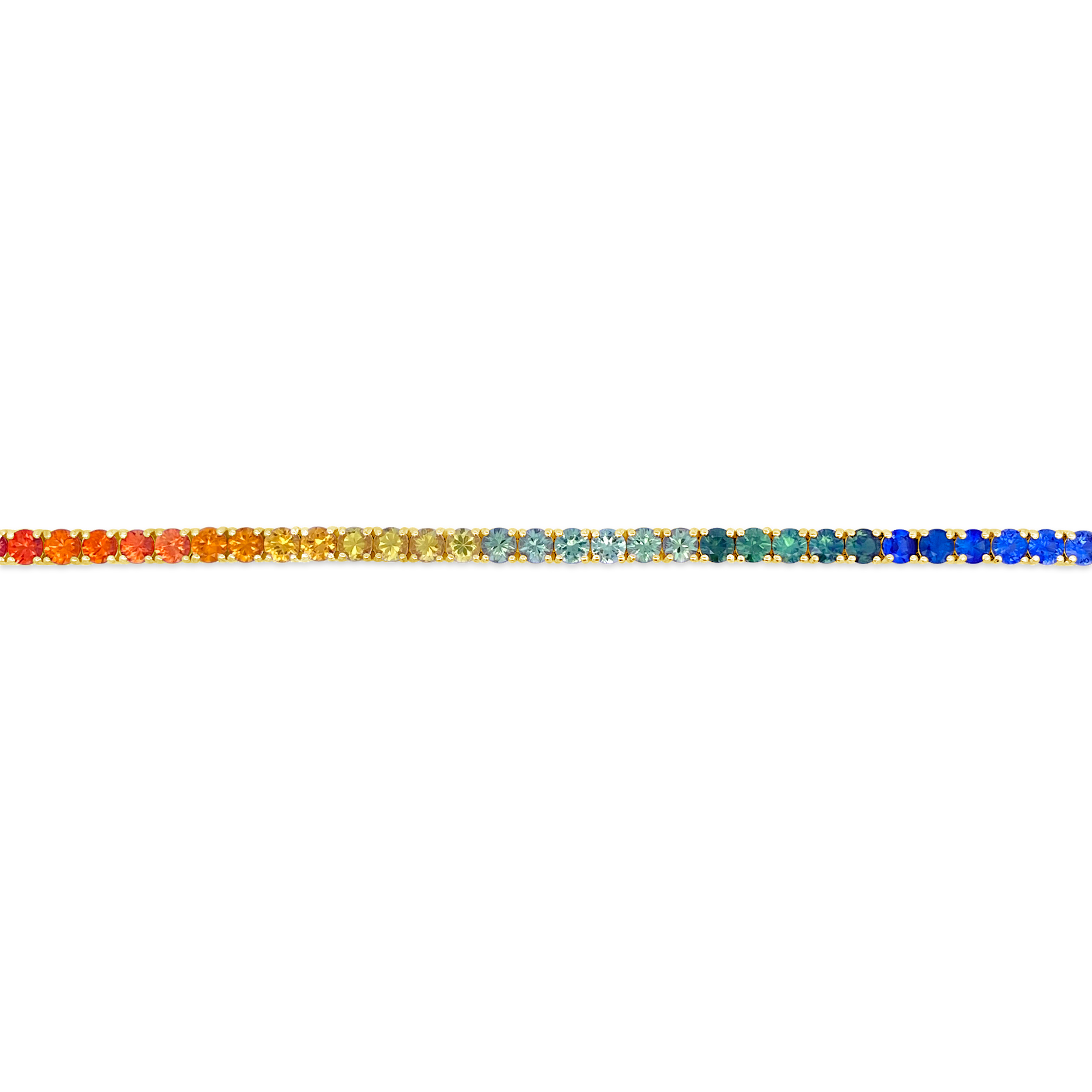 Irisa By Martin Binder Rainbow Sapphire Tennis Bracelet