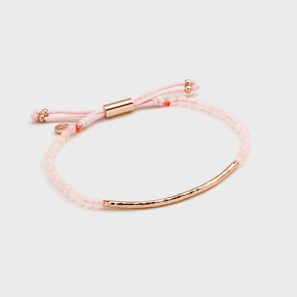 Gorjana Power Gemstone Love Rose Quartz Bracelet