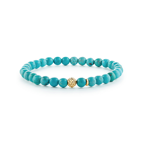 Lagos Caviar Icon Turquoise Bead Bracelet