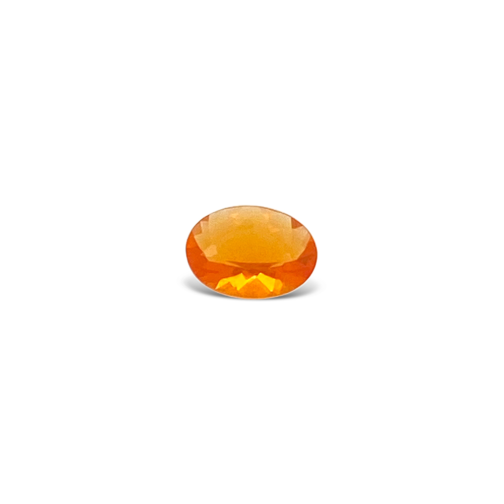 One Oval Cut Mexican Fire Opal Gemstone (5 X 4mm)