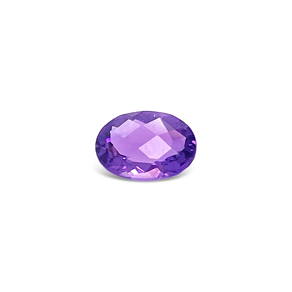 Oval Cut Amethyst Gemstone (12x10mm)