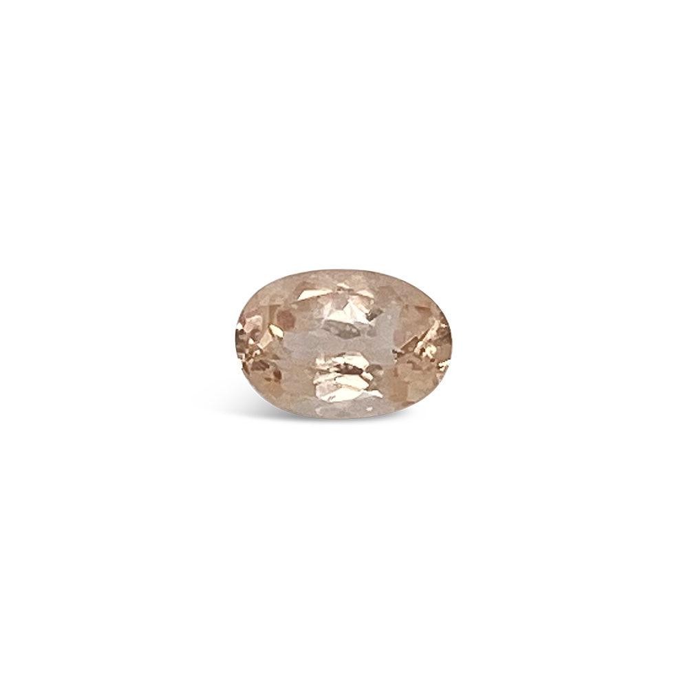 Oval Cut Morganite Gemstone (0.42 Ct)