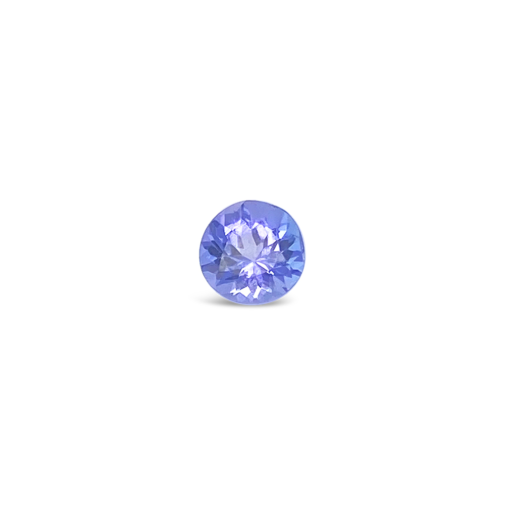 One Round Cut Tanzanite Gemstone (5 Mm)