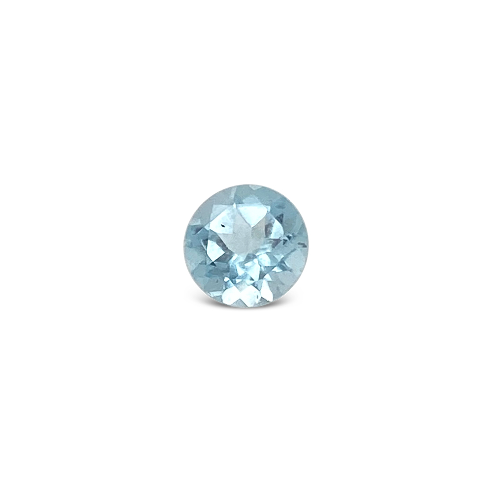 Round Cut Blue Topaz Gemstone (0.94 Ct)