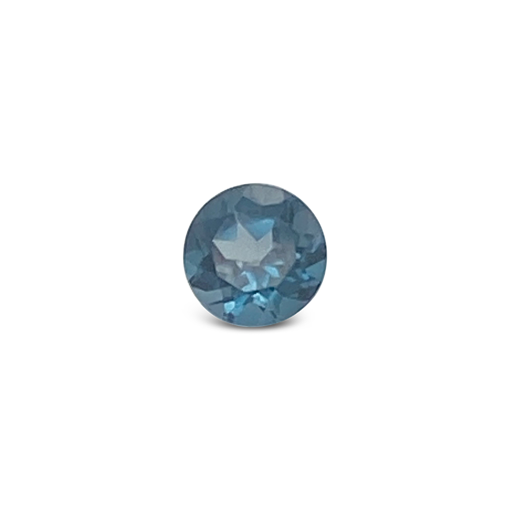 Round Cut London Blue Topaz Gemstone (0.58 Ct)