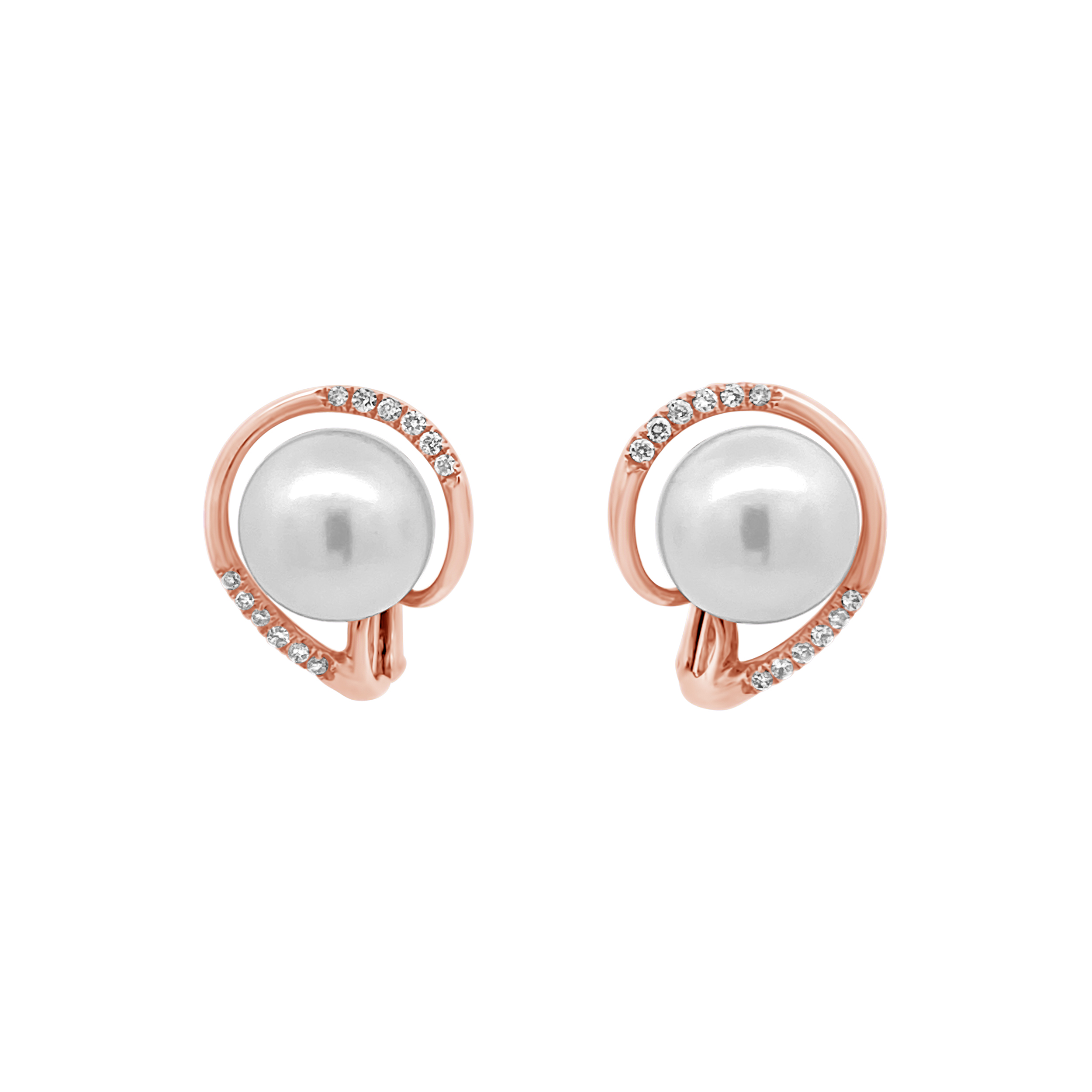 Miyana By Martin Binder Akoya Pearl & Diamond Earrings