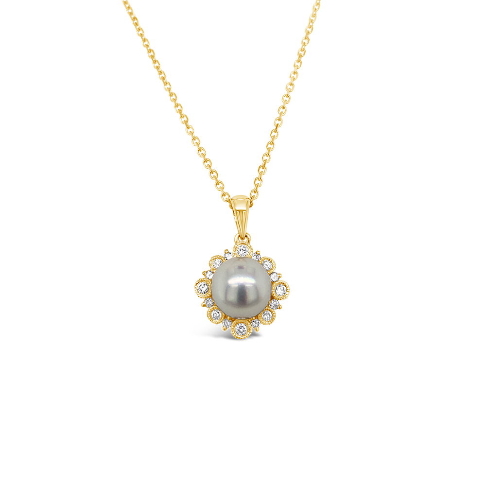 Miyana By Martin Binder Akoya Pearl & Diamond Necklace