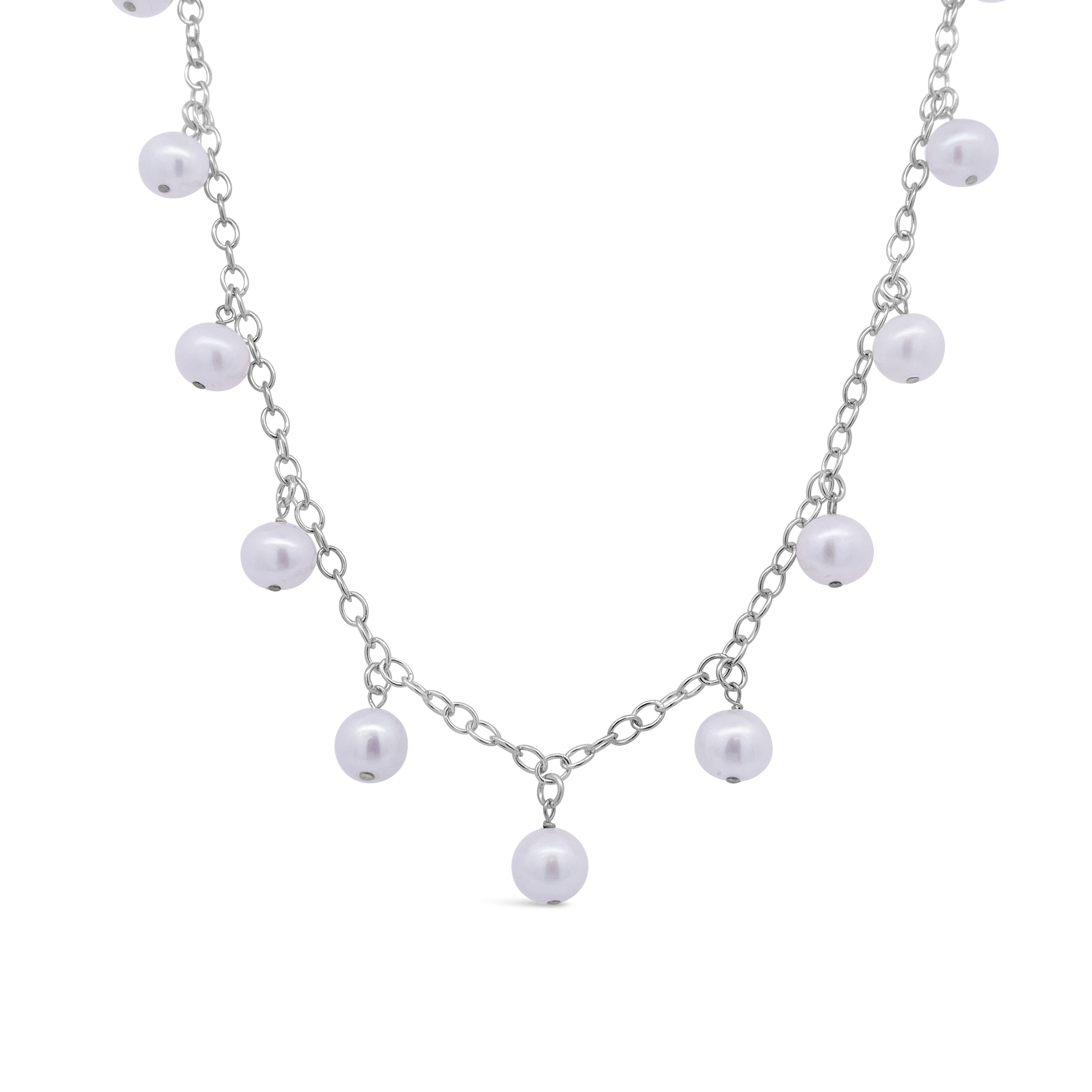 Miyana By Martin Binder Freshwater Pearl Station Necklace